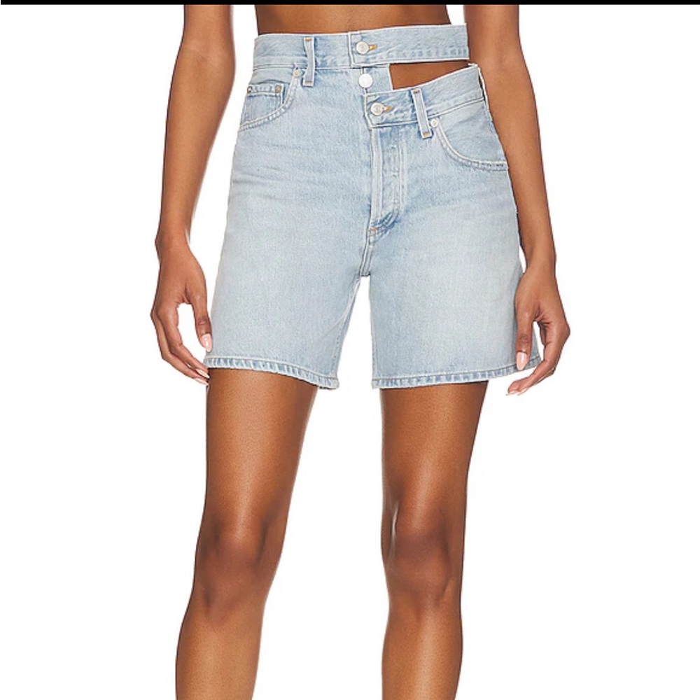 Agolde broken waist band Short